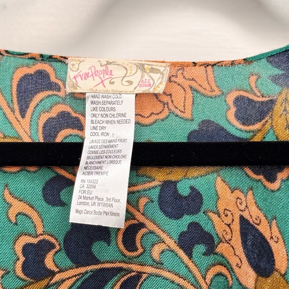 Free People Magic Dance Kimono duster handkerchief flowy fairy - Picture 4 of 10